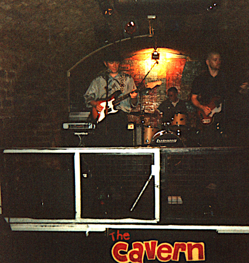 Devils River playing live on stage at the Cavern Club Liverpool