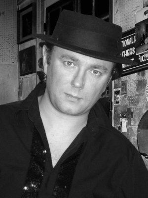 Johnny in a jazz club